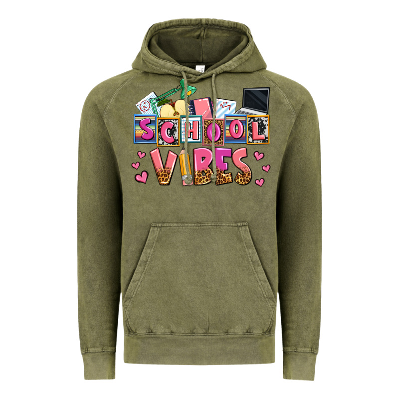 School Vibes Vintage Hoodie by AdoDesignShop | Teevron