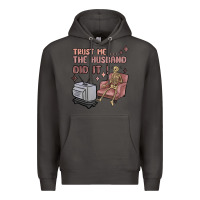 Smoke trust me the husband did it Premium Hoodie - MaliasSmallBusiness