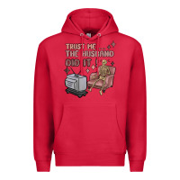 Cardinal trust me the husband did it Premium Hoodie - MaliasSmallBusiness