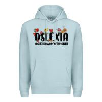 Blue Mist dslexia awareness month Premium Hoodie - MaliasSmallBusiness
