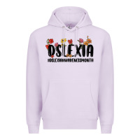 Lilac dslexia awareness month Premium Hoodie - MaliasSmallBusiness