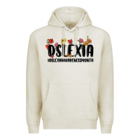 Oatmeal Heather dslexia awareness month Premium Hoodie - MaliasSmallBusiness