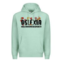 Seafoam dslexia awareness month Premium Hoodie - MaliasSmallBusiness