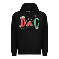 Black crazy dog lady Premium Hoodie - MaliasSmallBusiness