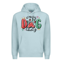 Blue Mist crazy dog lady Premium Hoodie - MaliasSmallBusiness