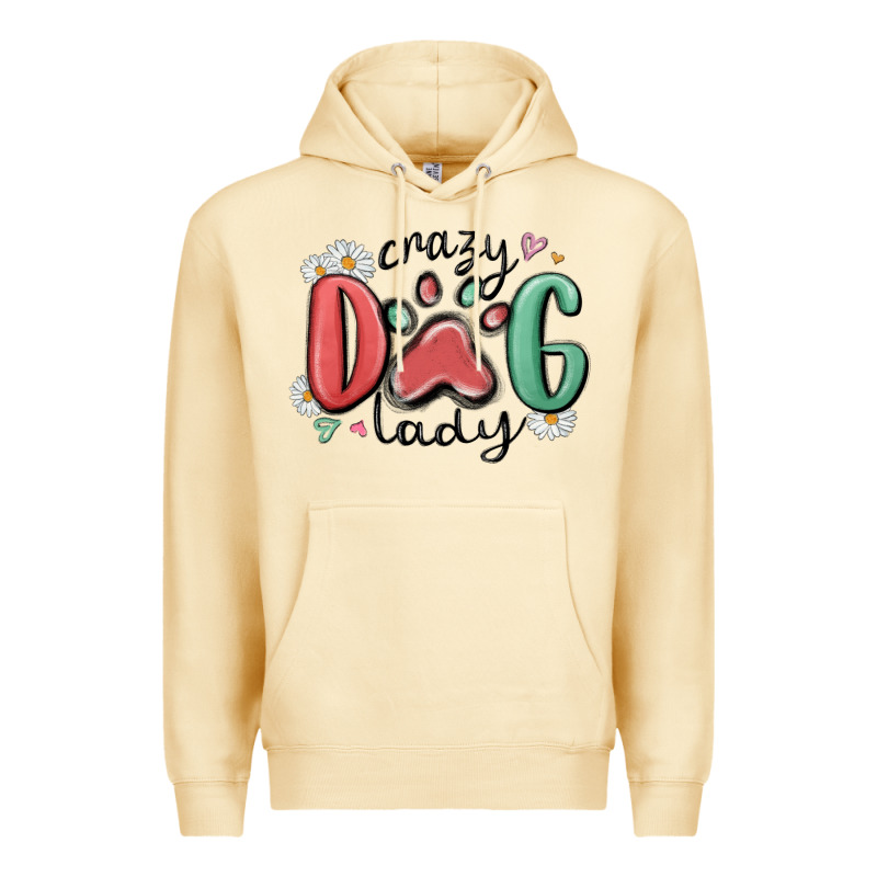 Crazy Dog Lady Premium Hoodie by MaliasSmallBusiness | Teevron