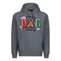 Rock crazy dog lady Premium Hoodie - MaliasSmallBusiness