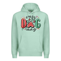Seafoam crazy dog lady Premium Hoodie - MaliasSmallBusiness