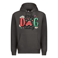 Smoke crazy dog lady Premium Hoodie - MaliasSmallBusiness