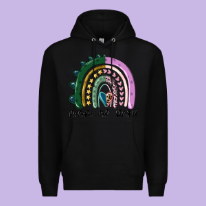 Mom Of Both Rainbow Premium Hoodie Designed By Maliassmallbusiness