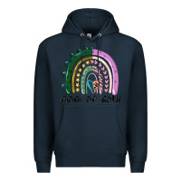 Navy mom of both rainbow Premium Hoodie - MaliasSmallBusiness