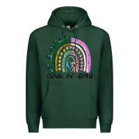 Sports Green mom of both rainbow Premium Hoodie - MaliasSmallBusiness
