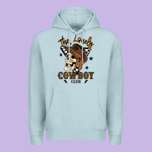 The Lonely Cowboy Club Premium Hoodie Designed By Maliassmallbusiness
