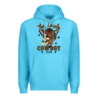 Ocean Blue the lonely cowboy club Premium Hoodie - MaliasSmallBusiness