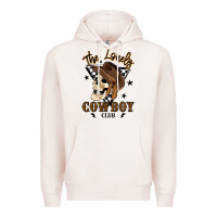 Pale Pink the lonely cowboy club Premium Hoodie - MaliasSmallBusiness