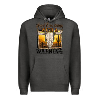 Charcoal Heather should've come with a warning Premium Hoodie - MaliasSmallBusiness
