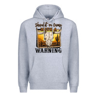 Heather Grey should've come with a warning Premium Hoodie - MaliasSmallBusiness