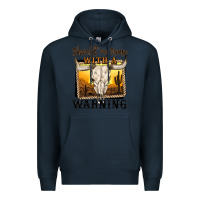 Navy should've come with a warning Premium Hoodie - MaliasSmallBusiness