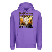 Purple should've come with a warning Premium Hoodie - MaliasSmallBusiness