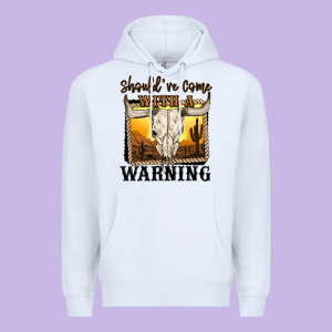 Should've Come With A Warning Premium Hoodie Designed By Maliassmallbusiness