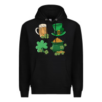 Black pot of gold Premium Hoodie - MaliasSmallBusiness