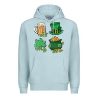 Blue Mist pot of gold Premium Hoodie - MaliasSmallBusiness