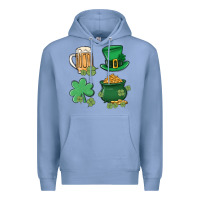 Colony Blue pot of gold Premium Hoodie - MaliasSmallBusiness