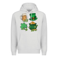 Dove Grey pot of gold Premium Hoodie - MaliasSmallBusiness