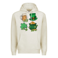 Oatmeal Heather pot of gold Premium Hoodie - MaliasSmallBusiness