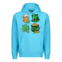 Ocean Blue pot of gold Premium Hoodie - MaliasSmallBusiness