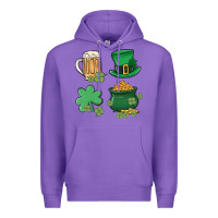 Purple pot of gold Premium Hoodie - MaliasSmallBusiness