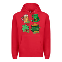 Red pot of gold Premium Hoodie - MaliasSmallBusiness