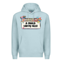 Blue Mist proud ally Premium Hoodie - MaliasSmallBusiness