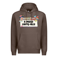 Coffee proud ally Premium Hoodie - MaliasSmallBusiness