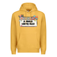 Mustard proud ally Premium Hoodie - MaliasSmallBusiness