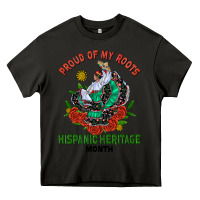 Asphalt traditional lady hispanic heritage month Heavy Core Tee - BundleAndBundleShop