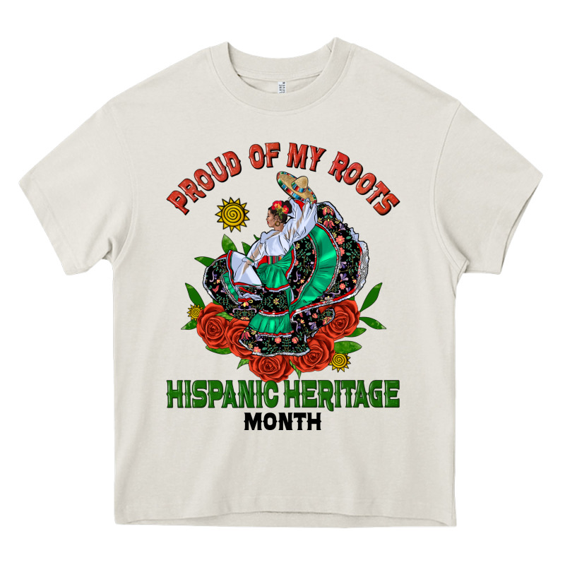 Traditional Lady Hispanic Heritage Month Heavy Core Tee by BundleAndBundleShop | Teevron