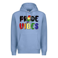 Colony Blue pride vibes Premium Hoodie - MaliasSmallBusiness