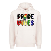 Pale Pink pride vibes Premium Hoodie - MaliasSmallBusiness