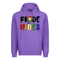Purple pride vibes Premium Hoodie - MaliasSmallBusiness