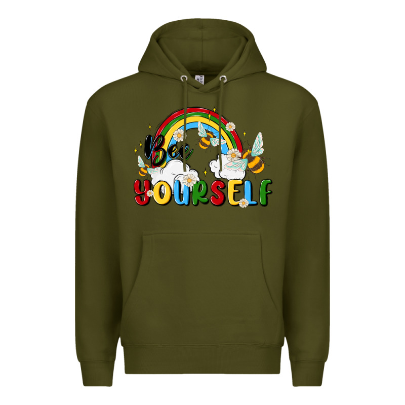 Bee Yourself Premium Hoodie by MaliasSmallBusiness | Teevron