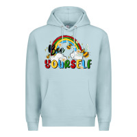 Blue Mist bee yourself Premium Hoodie - MaliasSmallBusiness