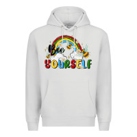 Dove Grey bee yourself Premium Hoodie - MaliasSmallBusiness
