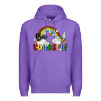 Purple bee yourself Premium Hoodie - MaliasSmallBusiness
