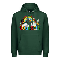 Sports Green bee yourself Premium Hoodie - MaliasSmallBusiness