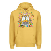 Antique Gold easter school bus Premium Hoodie - MaliasSmallBusiness