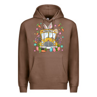 Chestnut easter school bus Premium Hoodie - MaliasSmallBusiness