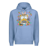 Colony Blue easter school bus Premium Hoodie - MaliasSmallBusiness