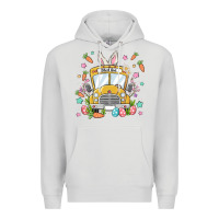 Dove Grey easter school bus Premium Hoodie - MaliasSmallBusiness