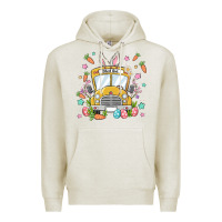 Oatmeal Heather easter school bus Premium Hoodie - MaliasSmallBusiness